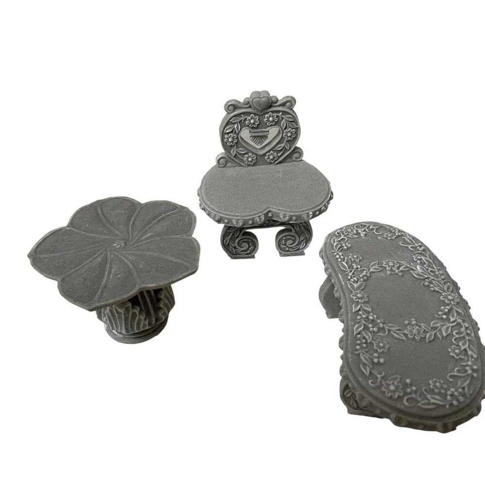Vintage  Outdoor Patio Garden Furniture Dollhouse Mini Stone  Priscilla Hillman
